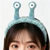 Animal Ears Headband With Fluffy Ball Soft Coral Fleece Elastic Band For Women Makeup Face Washing Skin Care Cosmetic
