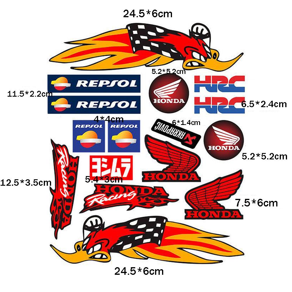 Motorcycle Body Stickers Modification Accessories for HONDA CBR Series Decals Reflective Helmet Fuel Tank Decor Wheel Stickers KP5 yzpf8