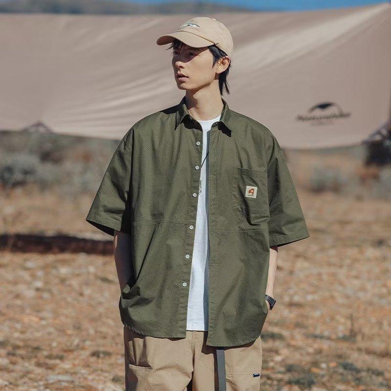 2024 Stylish Loose Workwear Half-Sleeve Retro Shirt - Japanese & Hong Kong Trend