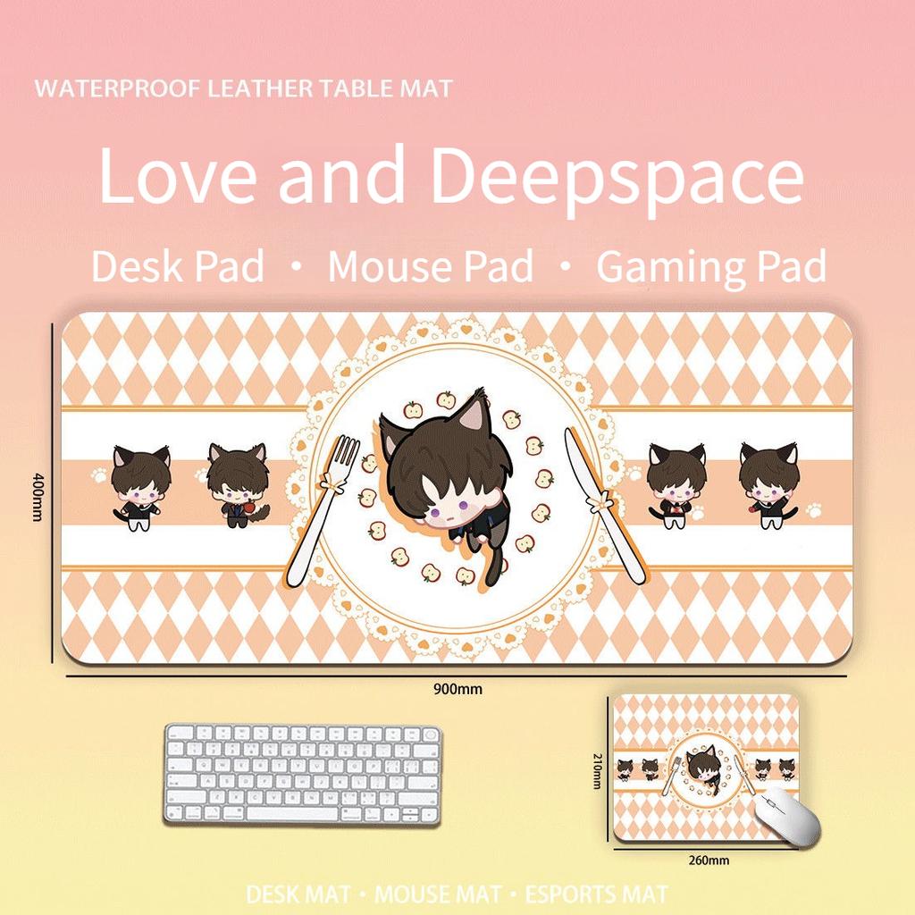 Gra Love and Deepspace Sylus Rafayel Zayne Xavier Caleb Anime Uroczy Kot Podkładka pod Klawiaturę Komputerową/Podkładka pod Mysz Kreskówka Artykuły Biurowe