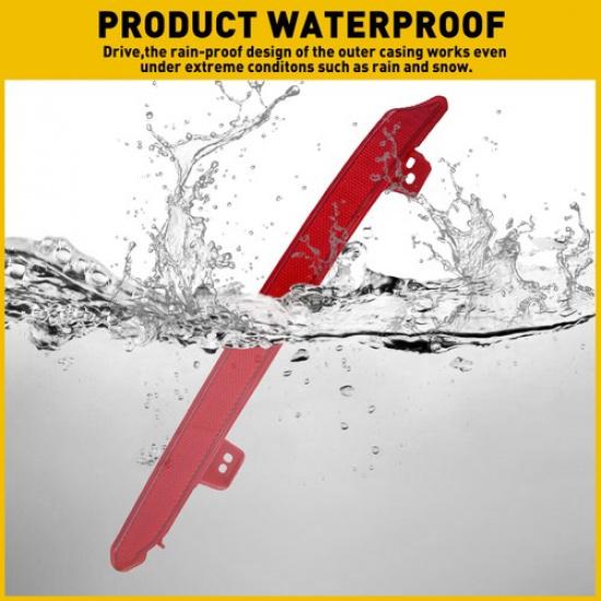 Fit 2018- Honda Accord Bumper Rear Reflector Light Lamp Passenger Tail Side