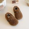 Winter Warm Fleece Baby Shoes: Soft Sole, Closed Heel, Thick Cotton for Girls