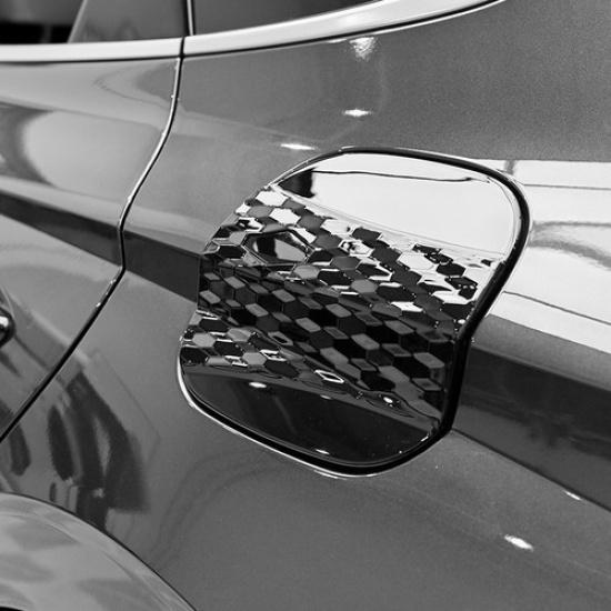 Gloss Black Fuel Filler Tank Cap Oil Gas Cover Trim For Hyundai Sonata 2024 2025