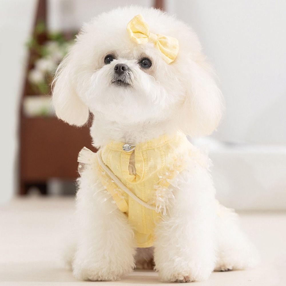 Comfortable Pet Lace Dress Breathable Dog Cooling Vest Cat Princess Skirt  for Dogs Cats
