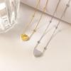 Personality Simple Love Bead Necklace Fashion Design Titanium Steel Collarbone Chain Women Do Not Fade