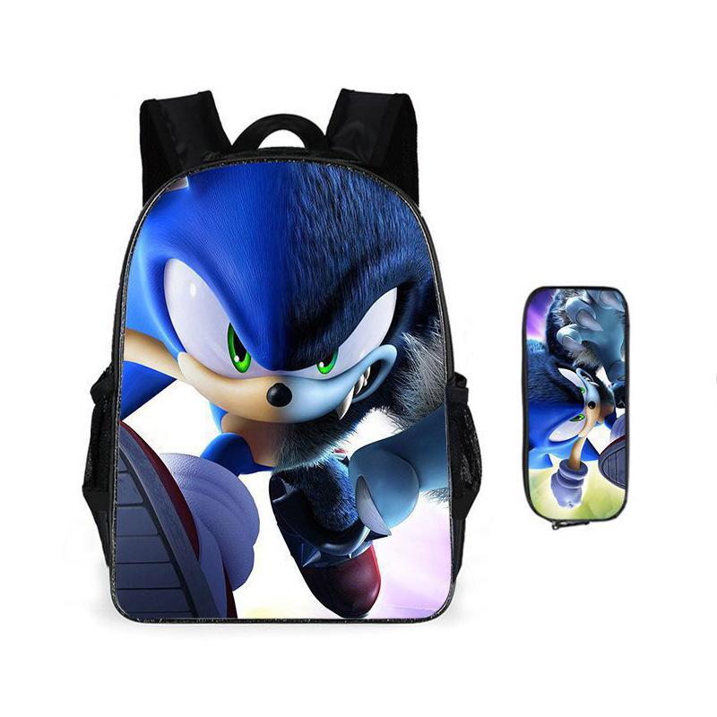 Two-Piece Set Combination Set Elementary School Students Animation Backpack Cartoon Schoolbag