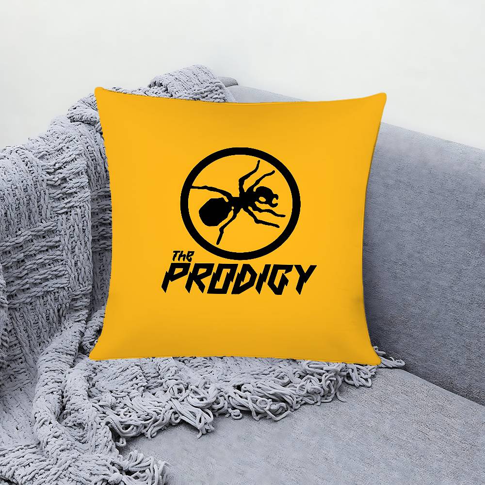 The P-Prodigy Artist Logo Pillow Case Throw Pillow Cover Nordic Vintage Style Cushion Covers Home Living Room Sofa Couch Seat