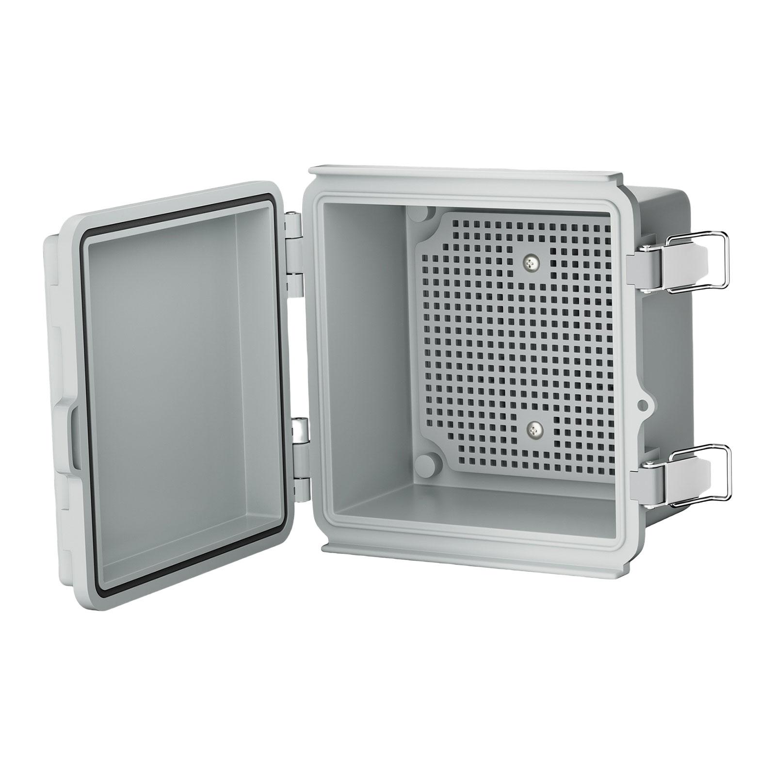 

Dustproof Outdoor Electrical Box Electronic Instrument Hinge Case Waterproof Junction Box with Mounting Plate Enduring