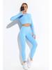 New European & American Women's Quick-Dry Yoga Set: Long Sleeve Top, Sport Vest, Tight Pants.
