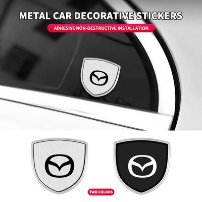 3D Car Styling Shield Emblem Badge Metal Stickers Decor Decals For 6 3 5 2 CX5 CX7 323 Demio Axela Atenza CX9 MX3 MX5