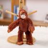 Plysch Orangutang Docka Hänge Mjuk Fluffig Orangutang Nyckelringshänge Gosedjur Ryggsäckshänge för Nyckelring Handväska Skolväska Dekoration