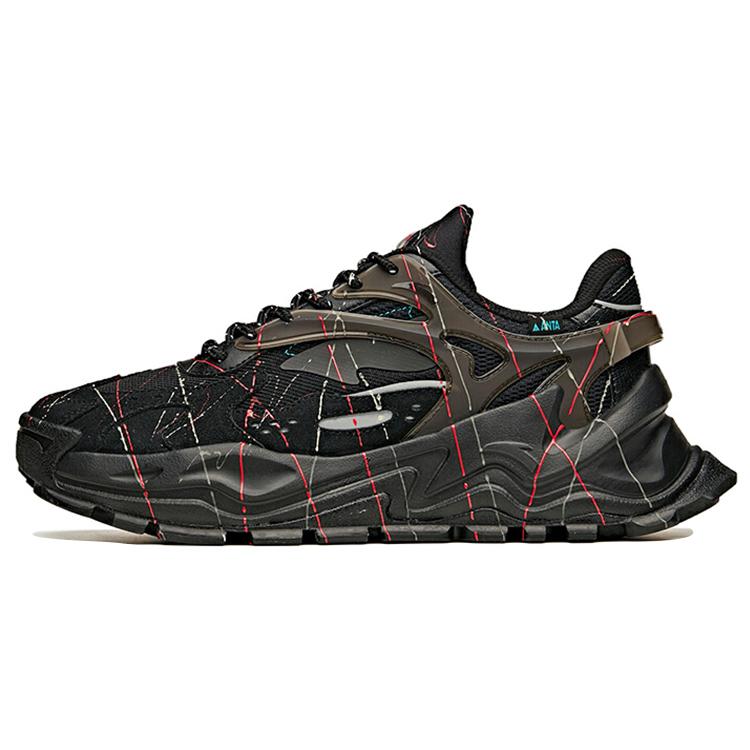 

Anta Life Collection Hot Slip Resistant Abrasion Resistant Low top Chunky Sneakers Men s Black Green 912018842-10 42.5