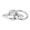 Diamond Pad Eye Plate M6x66x40mm 316 Stainless Steel Wall Mount Ring Hook for Boat Yacht