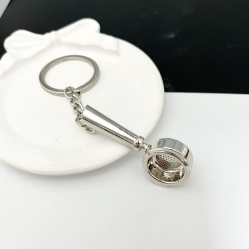 Barista Coffee Keychain Jewelry Tiny Coffee Handle Key Chain Cafe Gift Lovers Barista Keyring Souvenir
