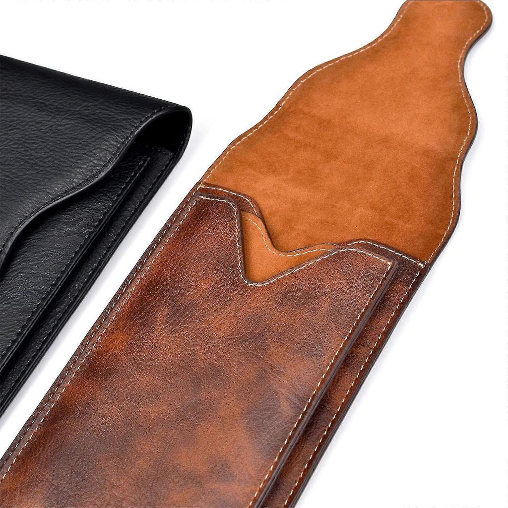 Pu Leather Waist Bag Holster Compatible With Mobile Phone Under 6.5 Inch, Belt Clip Holster Phone Cover With Hook Clip-Red