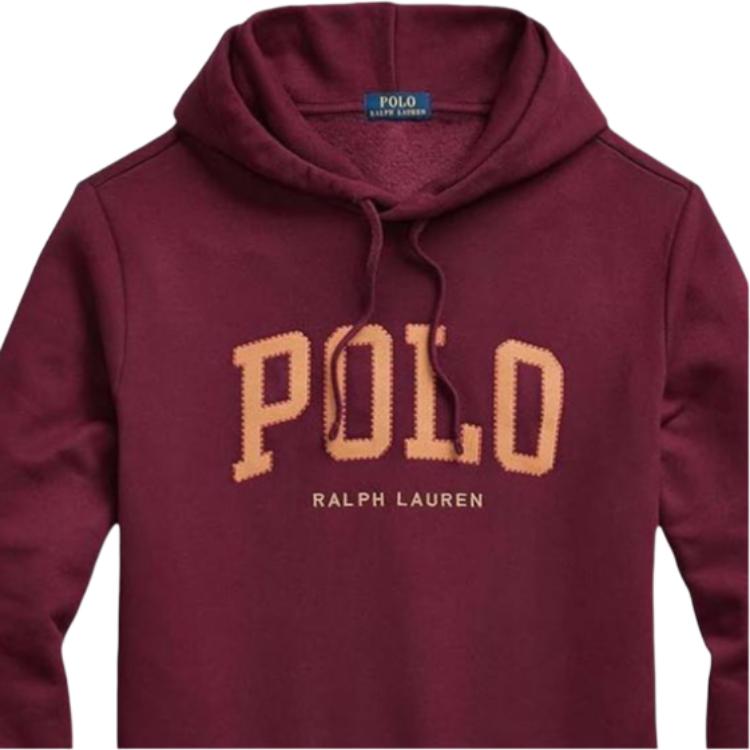 Polo Ralph Lauren Letter Hoodie Long Sleeve Sweatshirt Men Sweatshirt Red 710917886-002