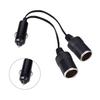 Cigarette Lighter Extension Cable, Dual Cigarette Lighter Socket Adapter, 24V Car Charger Plug