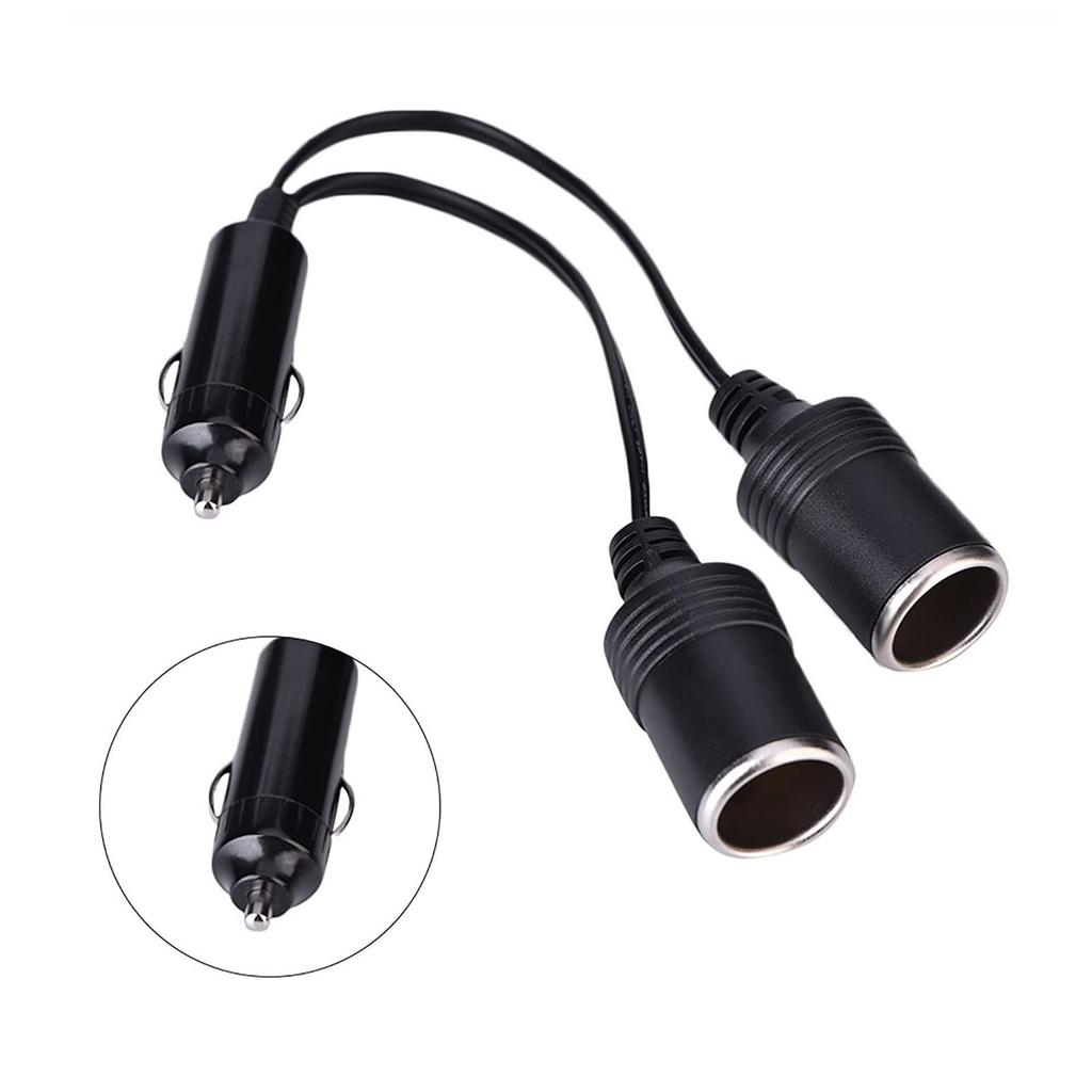 Cigarette Lighter Extension Cable, Dual Cigarette Lighter Socket Adapter, 24V Car Charger Plug