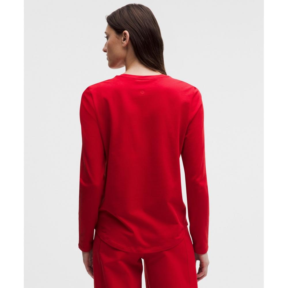 Lululemon Love Long Sleeve Shirt Oxford Red