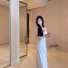 Elegant White Spaghetti Strap Backless Summer Dress for Women - Perfect for 2026 Beach Vacation