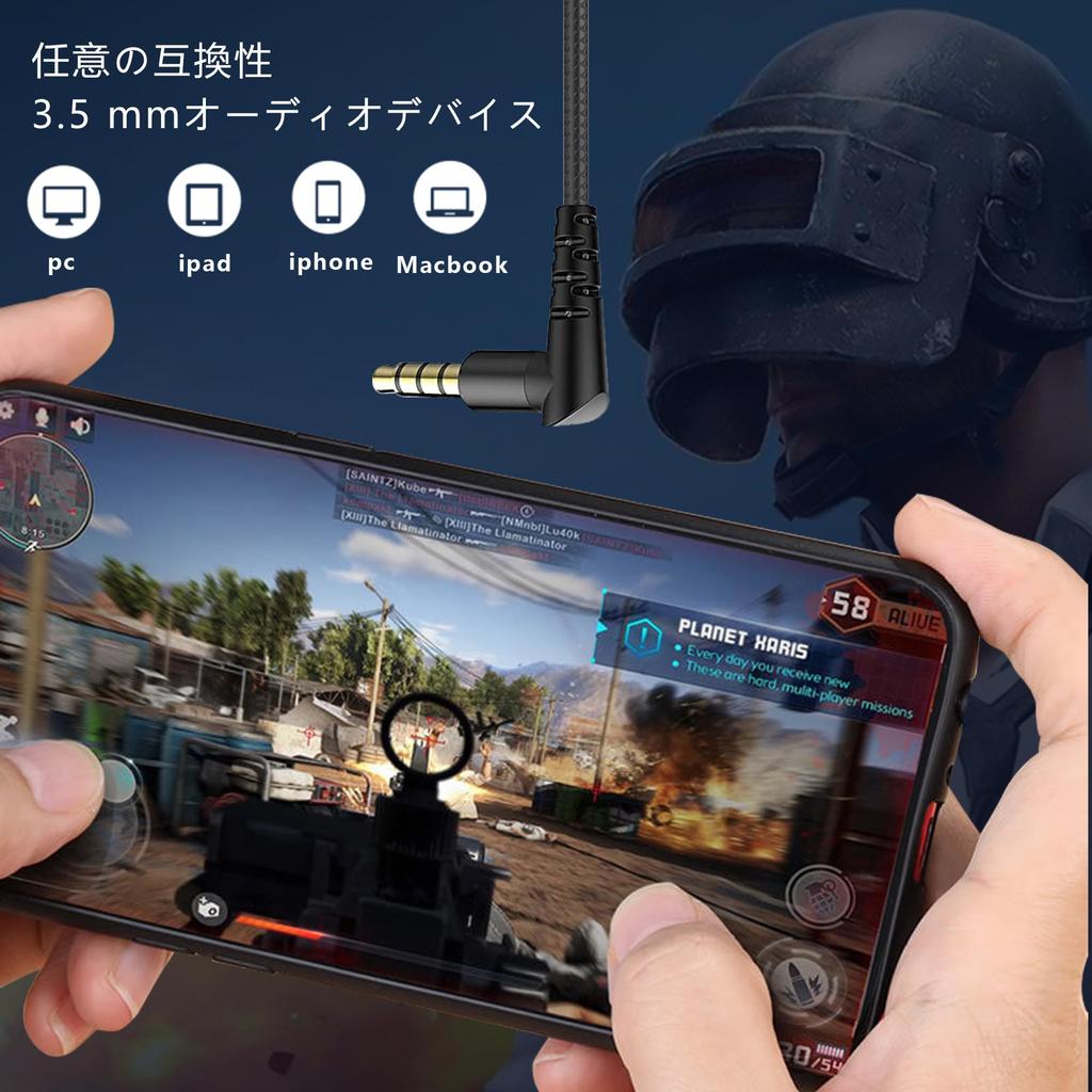 Kasott Soundmaster Pro V1 Gaming Earphones with Microphone Mute Earphone Headphones Type Nintendo Switch Xbox Wired Smartphone Mobile Game Deep Bass
