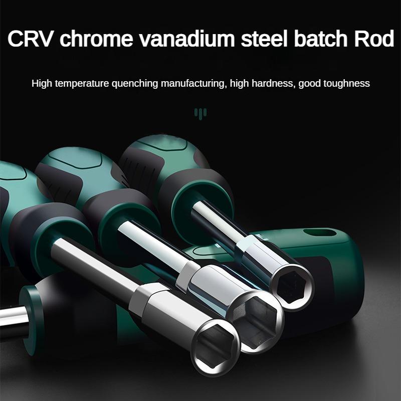 Hexagonal Socket Screwdriver 5-14mm Multi-size Wrenches Nut Driver for Automotive Mechanical Home Repair Hex Key Hand Tools