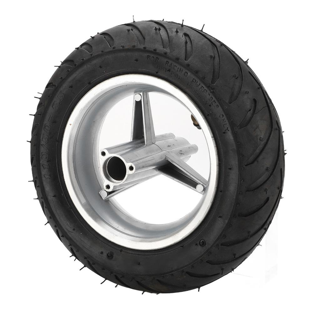 Shockproof Mini Bike Rear Wheel 110/50-6.5 Pocket Bike Replacement Wheel 49CC Mini Pocket Bike