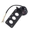 Universal Motorcycle LED Tail Brake Light Side Mount License Plate Bracket Vintage Round Grille Rear Stop Lamp for Harley Sportster Bobber