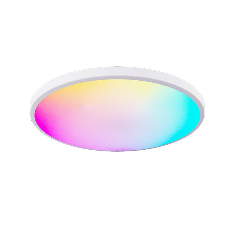 Smart RGB Ceiling Light with Dimming & Color Temp Adjustment - Tuya App & Bluetooth Voice Control