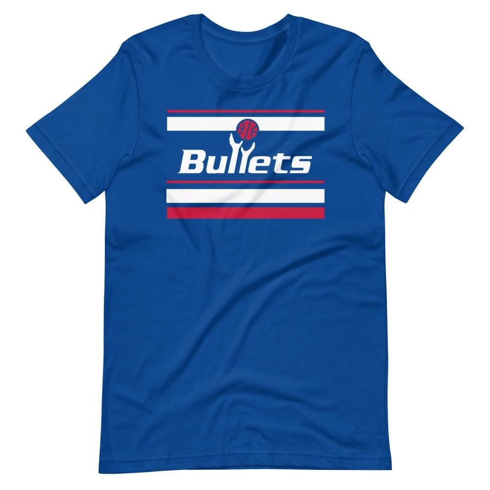 WASHINGTON BULLETS Vintage Style Basketball Tee Short-Sleeve Unisex T-Shirt XL