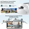 2024 New EU 9MP PTZ Wifi Camera Dual Screen 8X Digital Zoom Human Detection Outdoor Security Protection CCTV Surveillance IP Camera iCSee