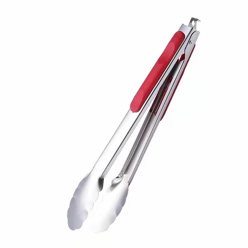 SMVP Stainless Steel Kitchen & BBQ Tongs with Spring