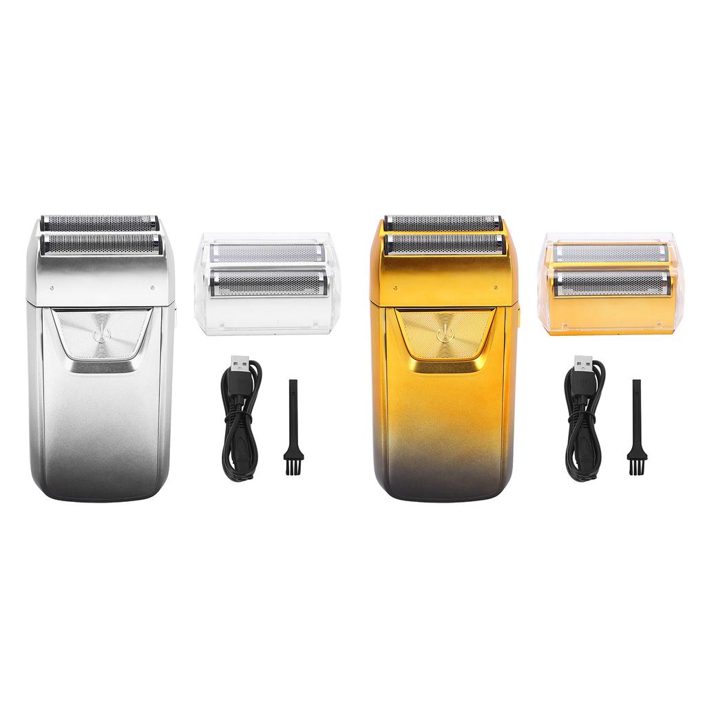 Electric Foil Clipper for Men LED Display Sideburn Trimmer 1200mAh Adjustable Head Double Foils Hair