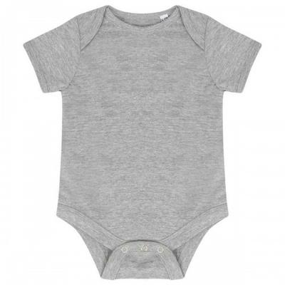 Body Essencial Larkwood para Bebê com Manga Curta Mesclado