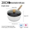 Non-Stick Maifan Stone Milk Pan with Handle - Small Soup & Noodle Pot for Induction Cookers