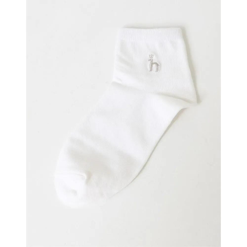 [Recommended Women's Socks] HISS6E200WT_Cotton Blend Puppy Logo Women's Ankle Socks 3-Piece Set