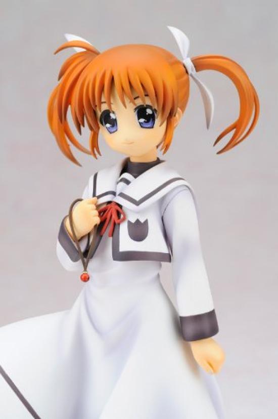 Magical Girl Lyrical Nanoha The MOVIE 1st Takamachi Nanoha Uniform Scale PVC Ver. (1/7 Pre-painted Figure)