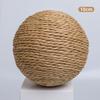 Oversized Sisal Woven Cat Toy Ball with Multi-color Options for Indoor Cats Molar Tossing Self Play