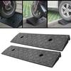 2 PC Plastic Kerb Ramp Non-Slip Threshold Ramp 30mm Height For Cars Going Uphill Plastic Roadside Slope Accessories