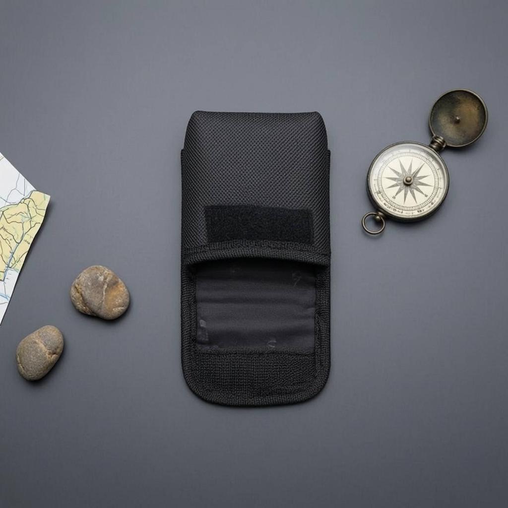 Compass Pouch Padded FlapTop Oxford Material Storage Case