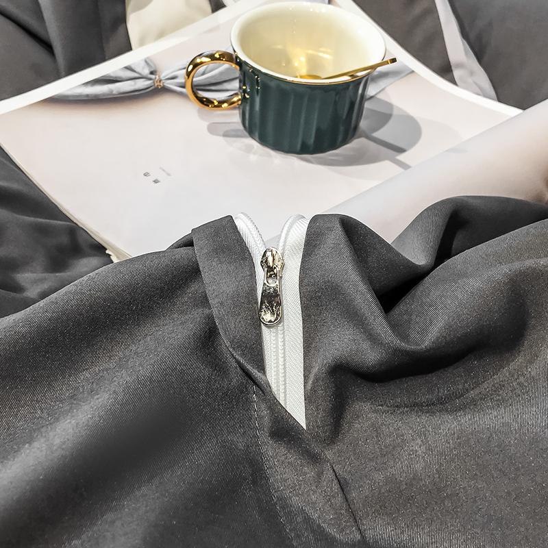 Simple Embroidered Queen Size Duvet Cover Set with Bed Sheet High Quality Home Skin-friendly Bedding Set Comforter Cover Sets