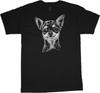 Chihuahua T-shirt Dog Breed Portrait Face Tee Men's Dog Person Gift Unisex T-Shirt