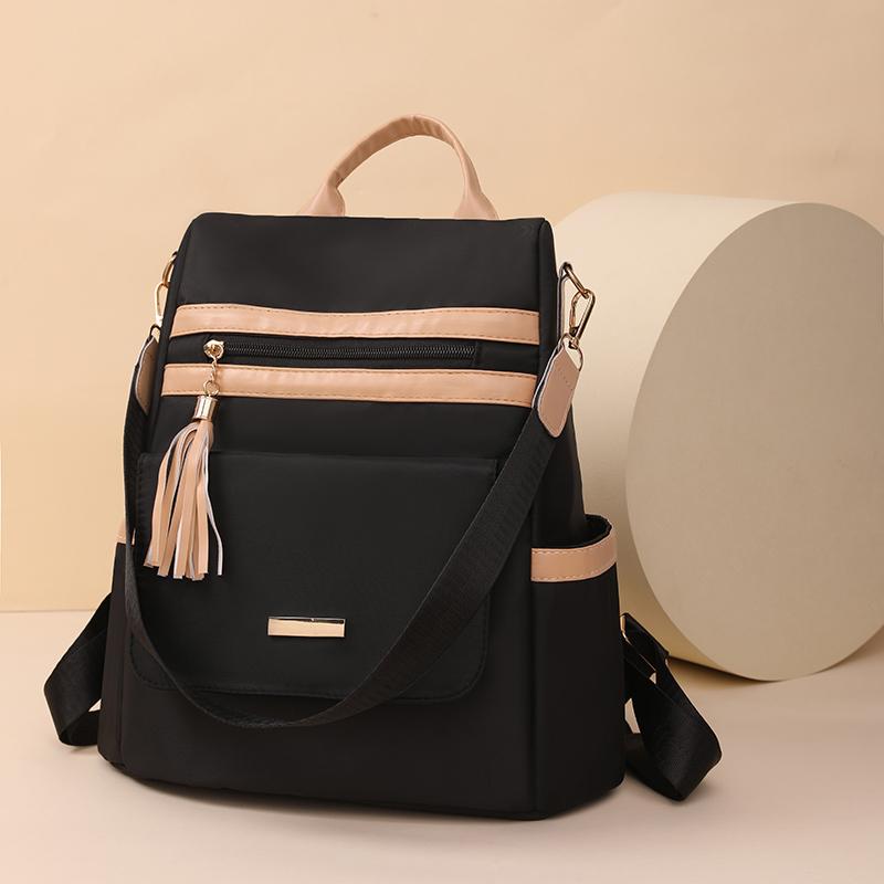 Women's Backpack Solid Color Patchwork Travel Backpack