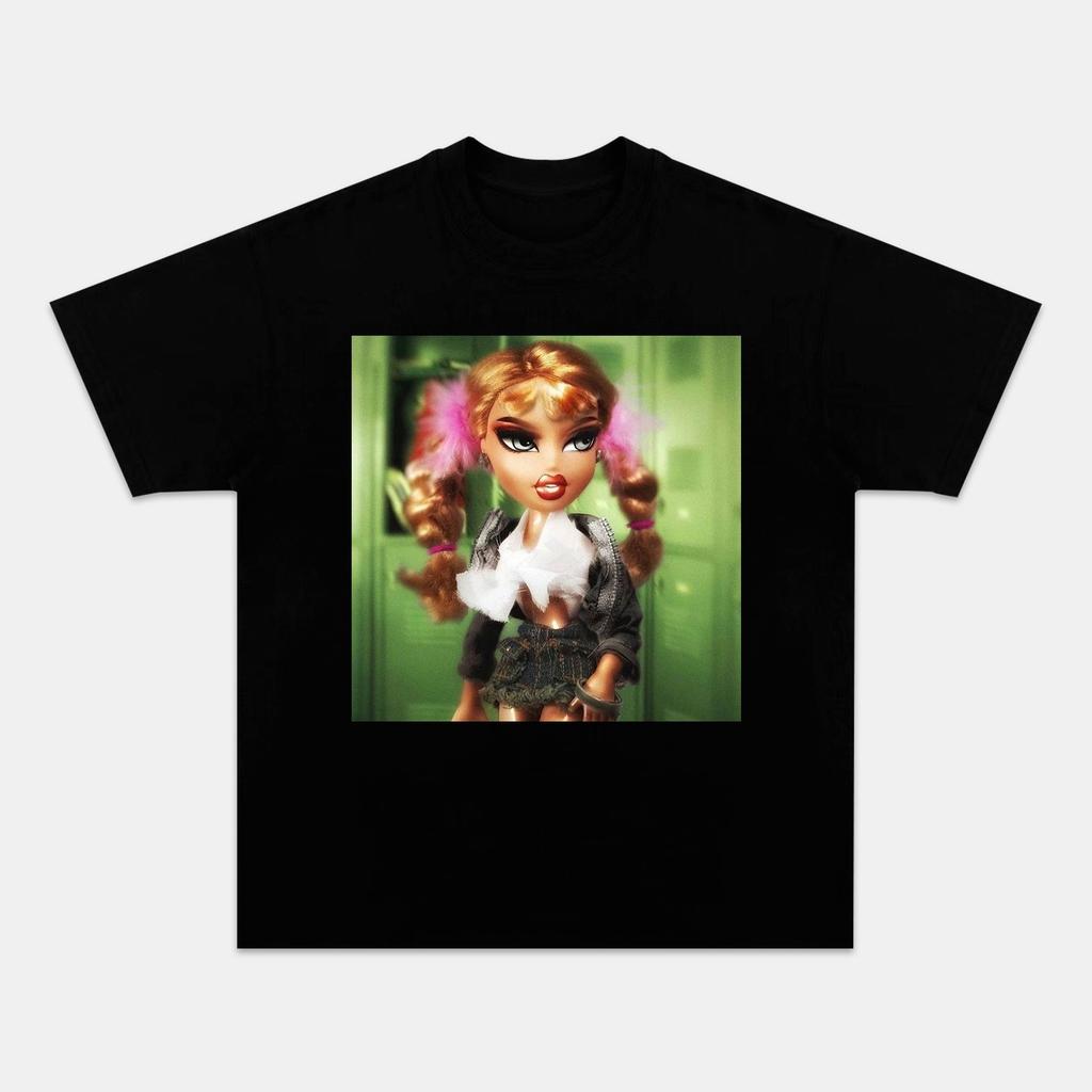 Doll Y2K Aesthetic Graphic T-shirt Men's Casual Cotton Streetwear Short Sleeve O-neck Tee