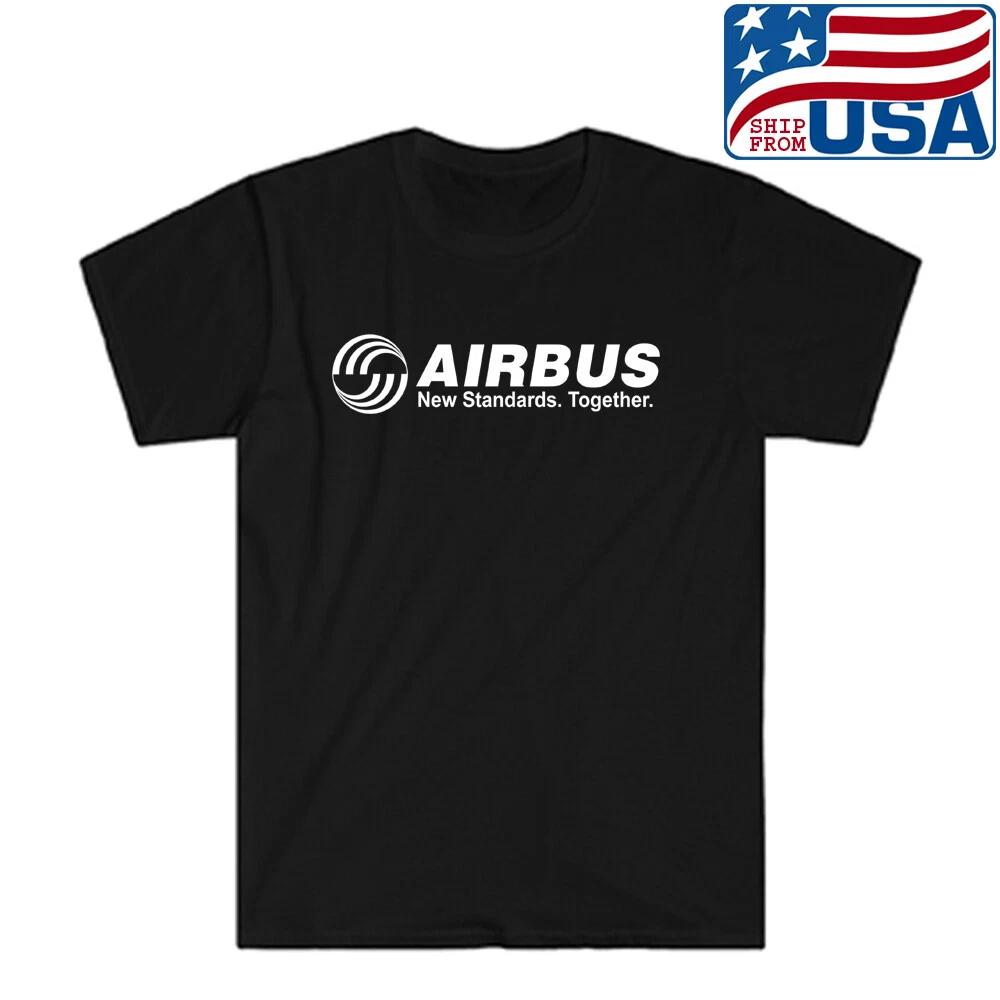Airbus Air Bus Aerospace Aviation Men s Black Size S to 5XL S