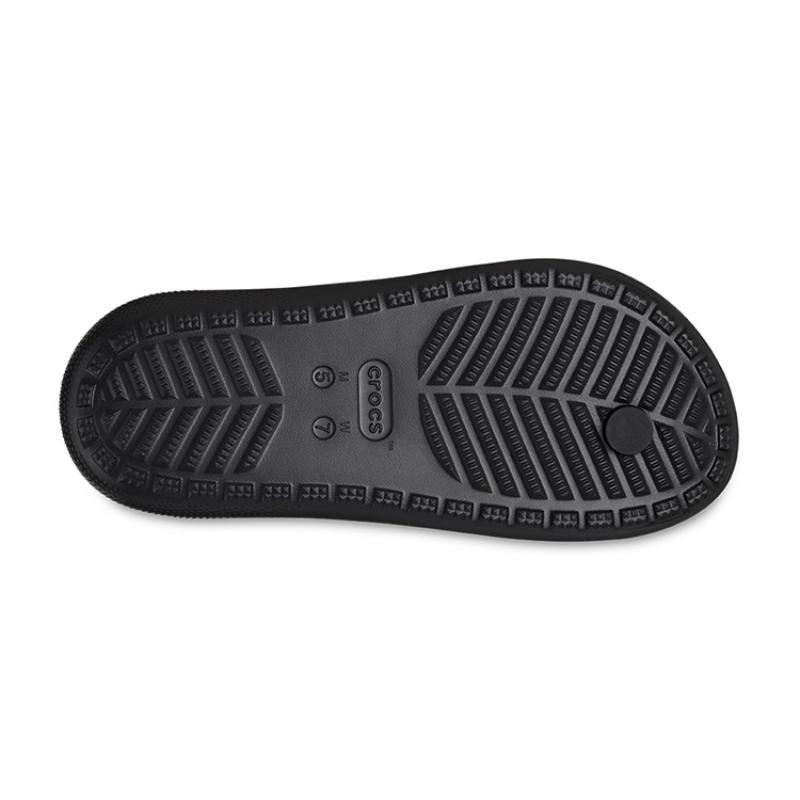 Crocs EVA Casual Clip Toe Flip Flops Unisex Black