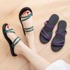 Sandals Junior Shoes For Women 2024 Open Toe Green Woman Slippers Flat Summer On Beach Slides Stylish But Cheap Footwear B
