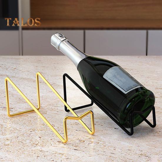 Countertop Wine Rack Iron Wine Bottle Beer Holder Champagne Shelf Drink Display Stand for Home Bar Counter Decor