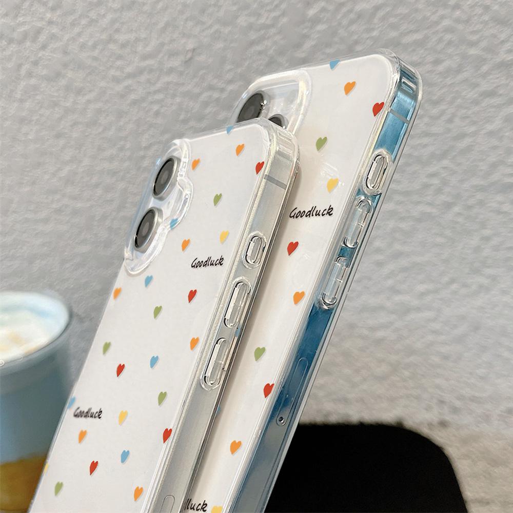 Painted Phone Case for iPhone 12 13 15 16 iPhone 16 12 13 14 15 Pro  14 15 16 Pro Max Coverage Shockproof Anti-Fingerprint Fresh Style Protective Case