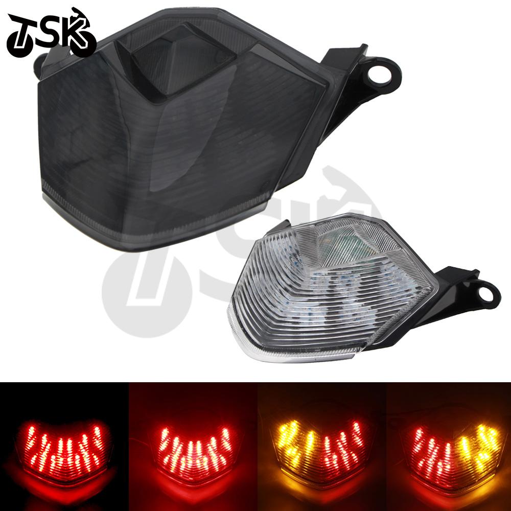 Motorcycle Tail Light Brake Turn Signals Rear LED Lamp For Kawasaki Z750 2007-2013 ZX10R 2008-2010 Z1000 2007-2009 ZX6R